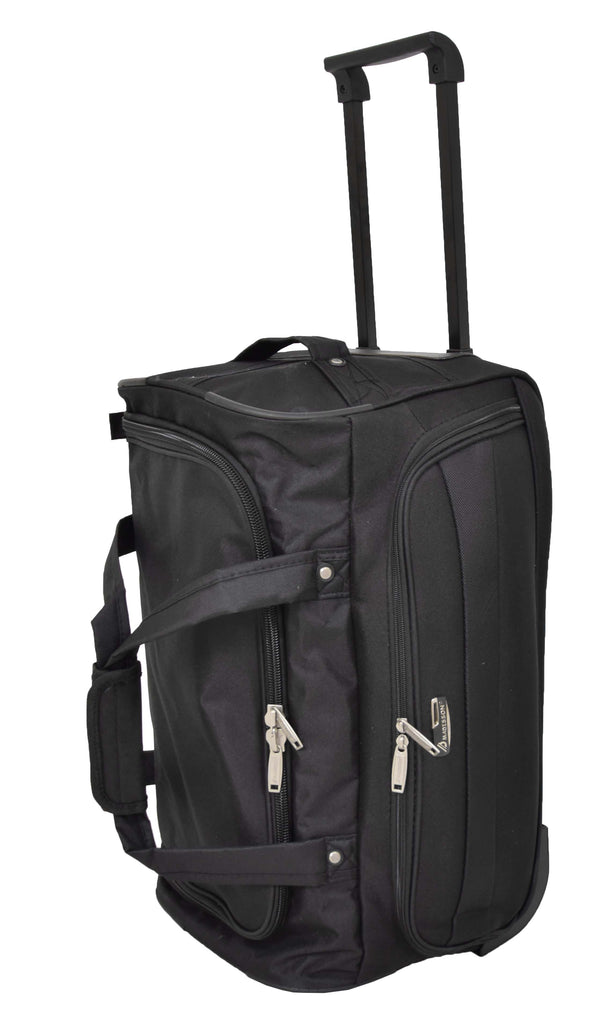 DR487 Lightweight Mid Size Holdall with Wheels Black 6