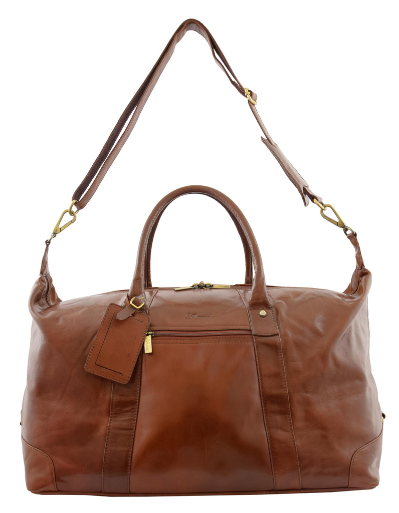 DR290 Hardrock Travel Leather Holdall Bag Cognac 5