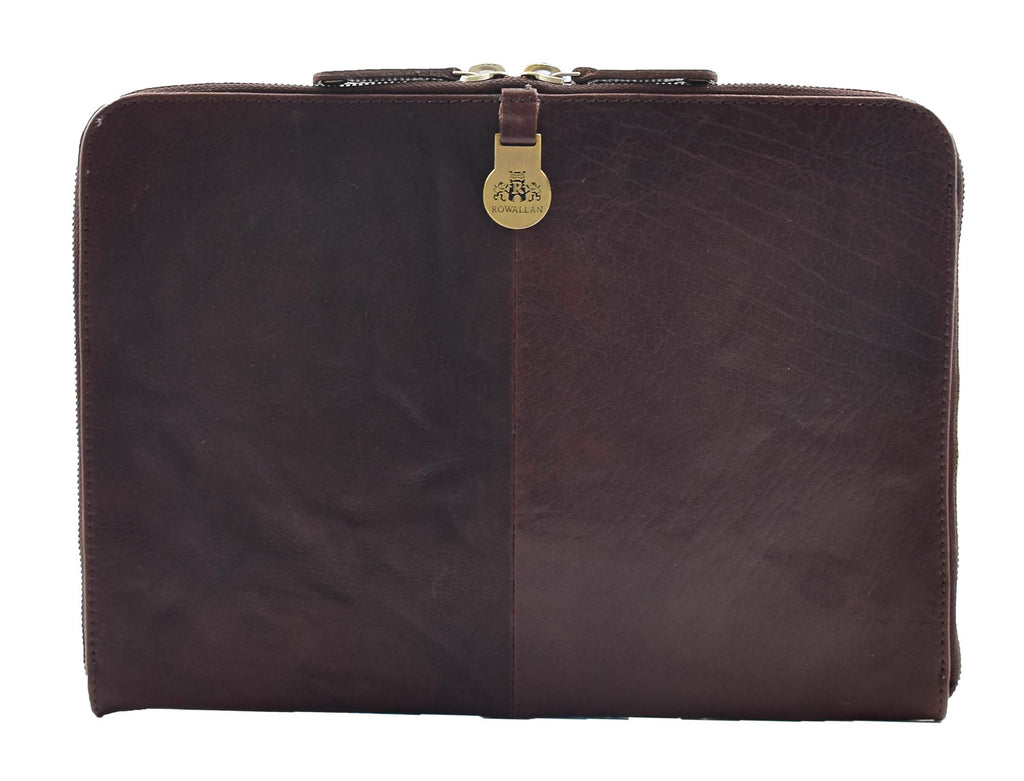 DR451 Real Leather Small Portfolio Case Brown 41