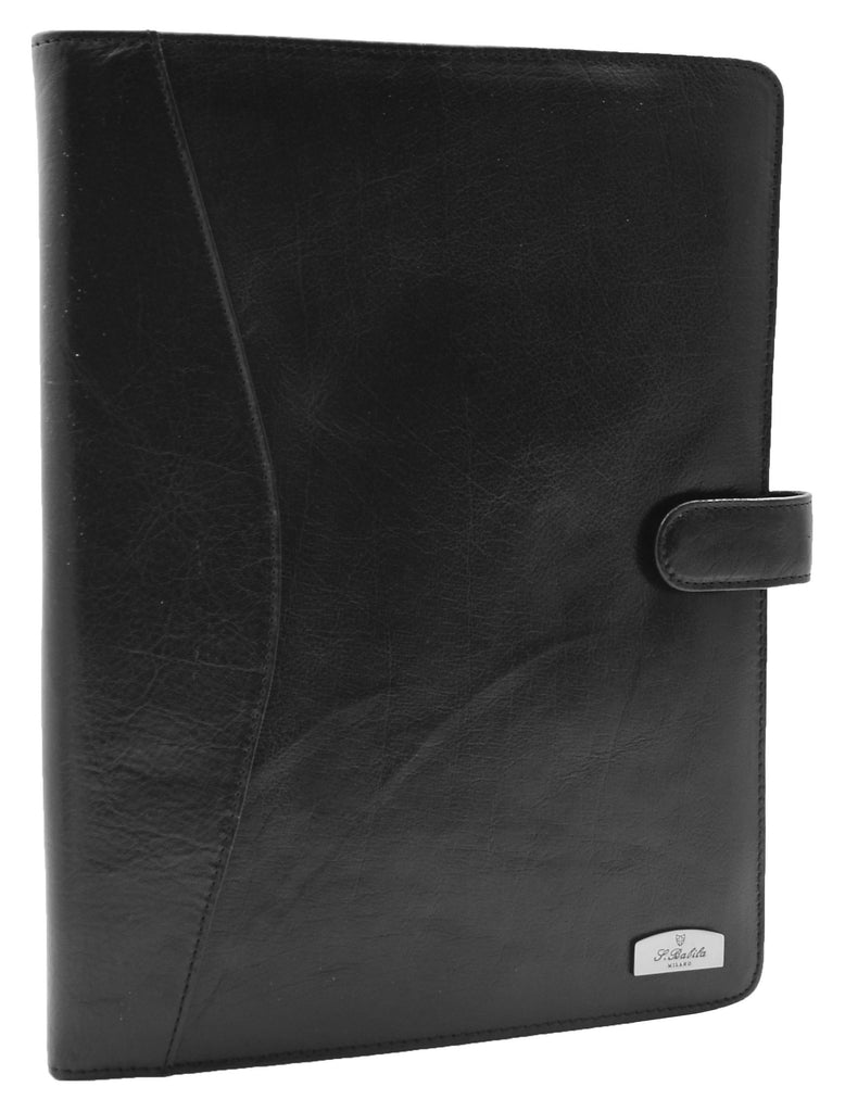 DR481 Genuine Leather Portfolio Case A4 Size Black 5