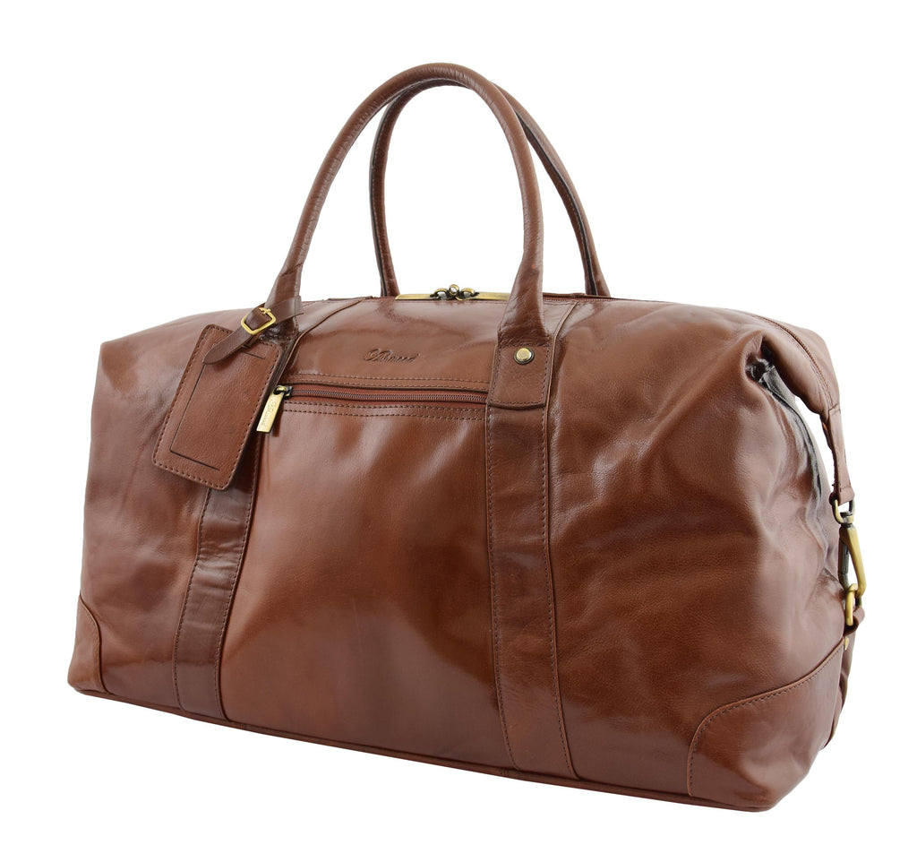 DR290 Hardrock Travel Leather Holdall Bag Cognac 6