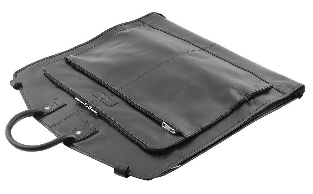 DDR335 Real Leather Slimline Garment Carrier Black 7
