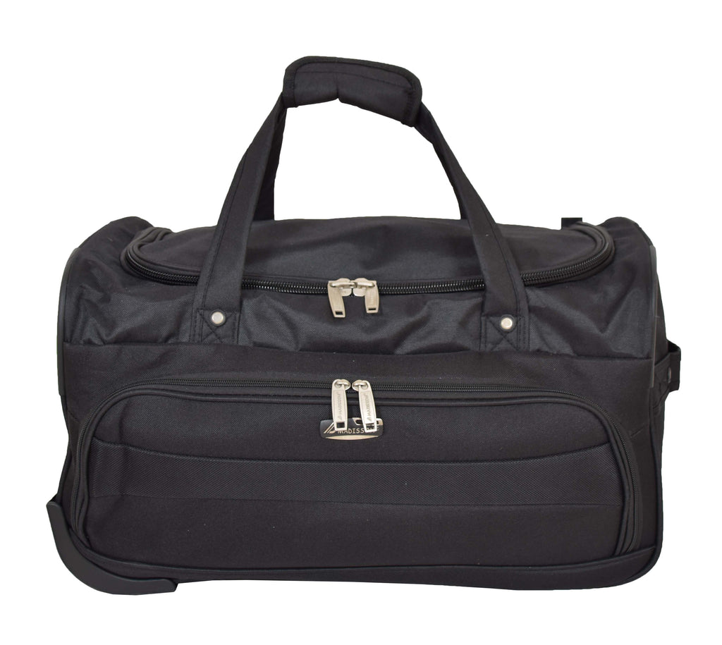 DR487 Lightweight Mid Size Holdall with Wheels Black 7