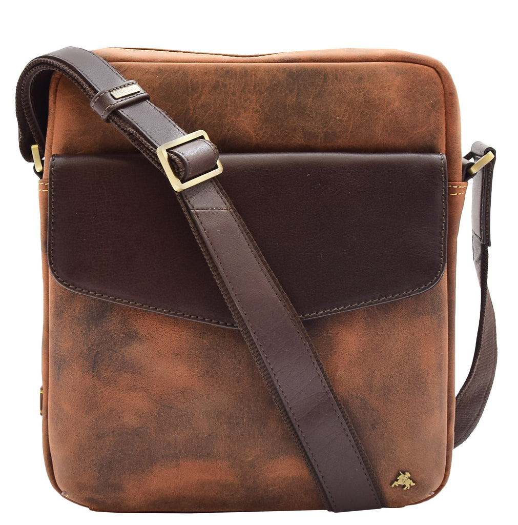 DR388 Men's Hunter Crossbody Bag Multi Pockets Tan 7