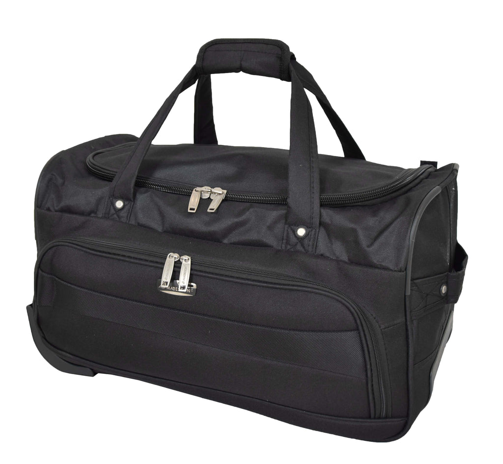 DR487 Lightweight Mid Size Holdall with Wheels Black 8