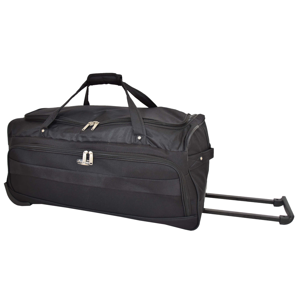 DR488 Lightweight Large Size Holdall with Wheels Black 1