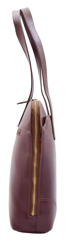 DR301 Women's Real Leather Smart Handbag Doctor Hobo Bag Chestnut 5