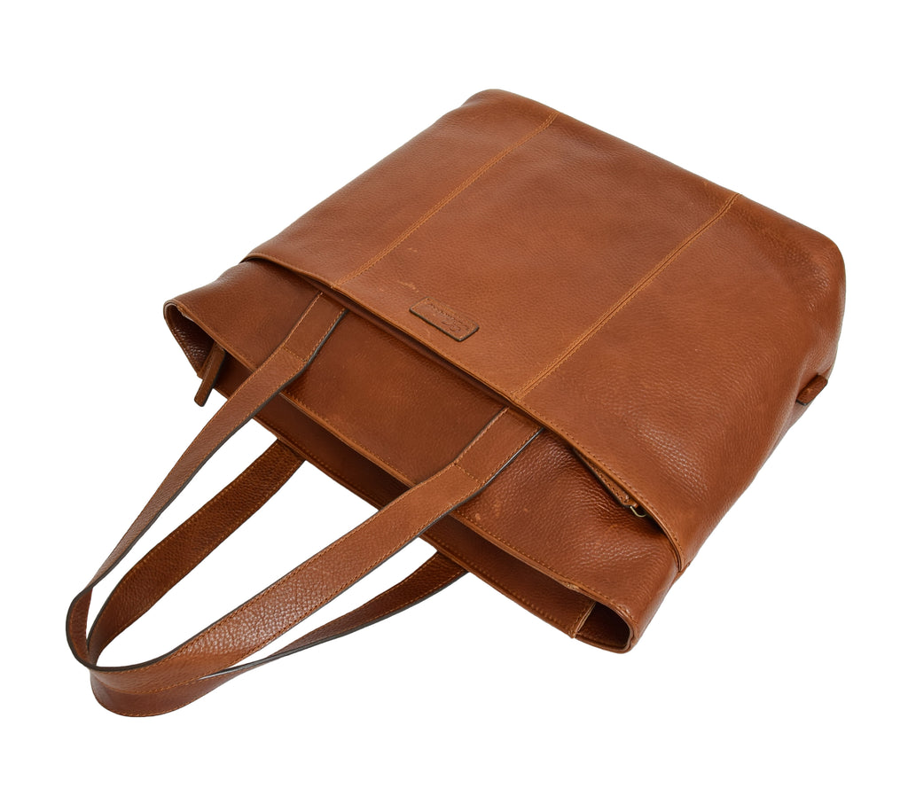 DR288 Women’s Genuine Brown Leather Shoulder Bag 7