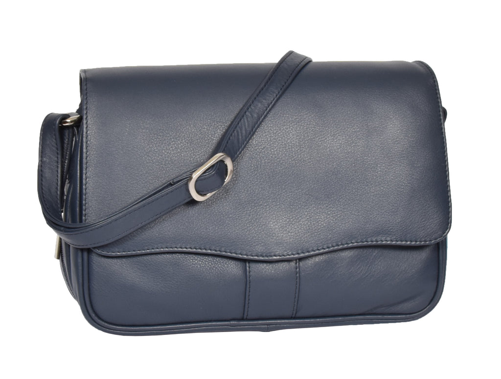 DR313 Women’s Leather Shoulder Messenger Handbag Navy 9