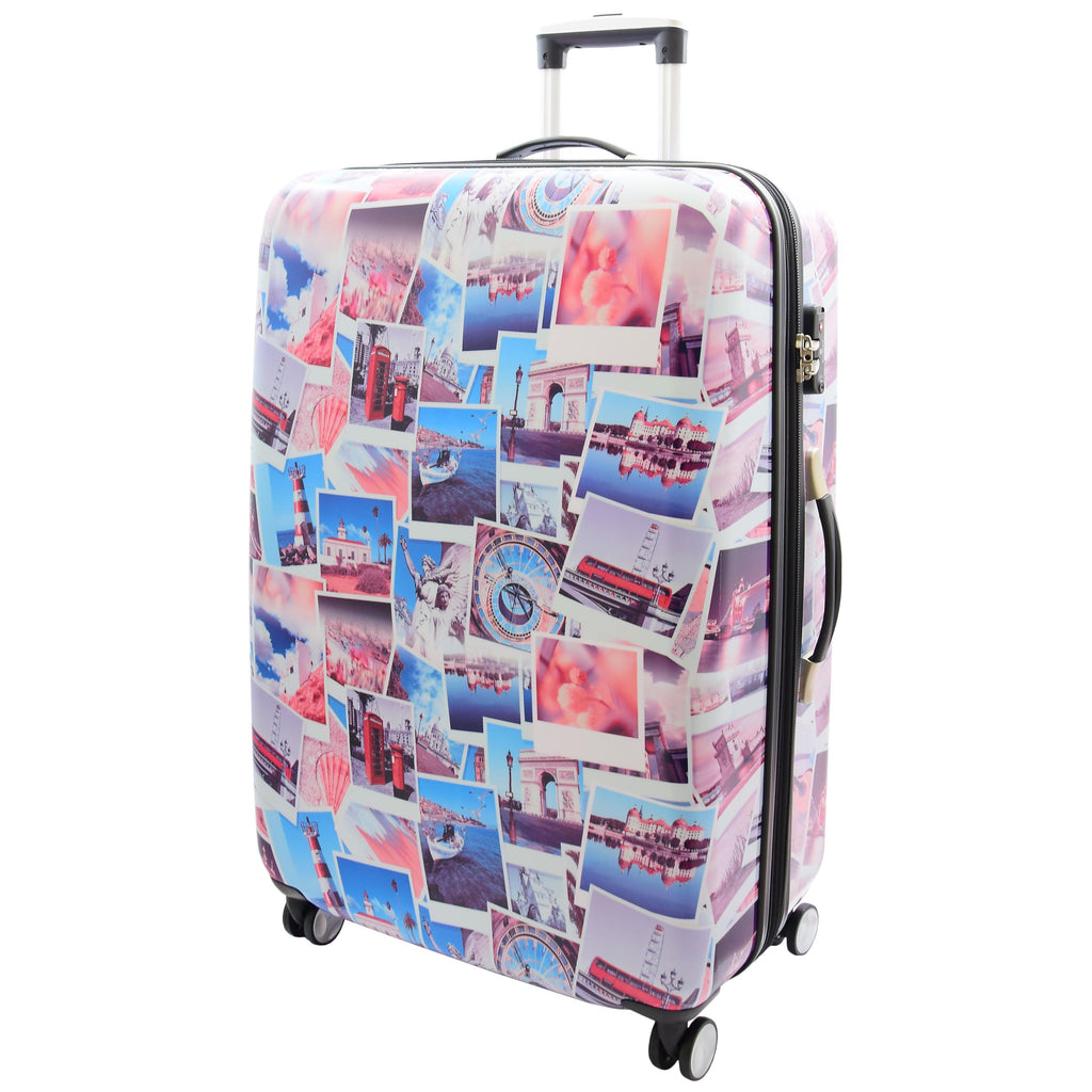 DR522 Hard Shell Luggage Suitcase With Four Wheels Post Card Print 2