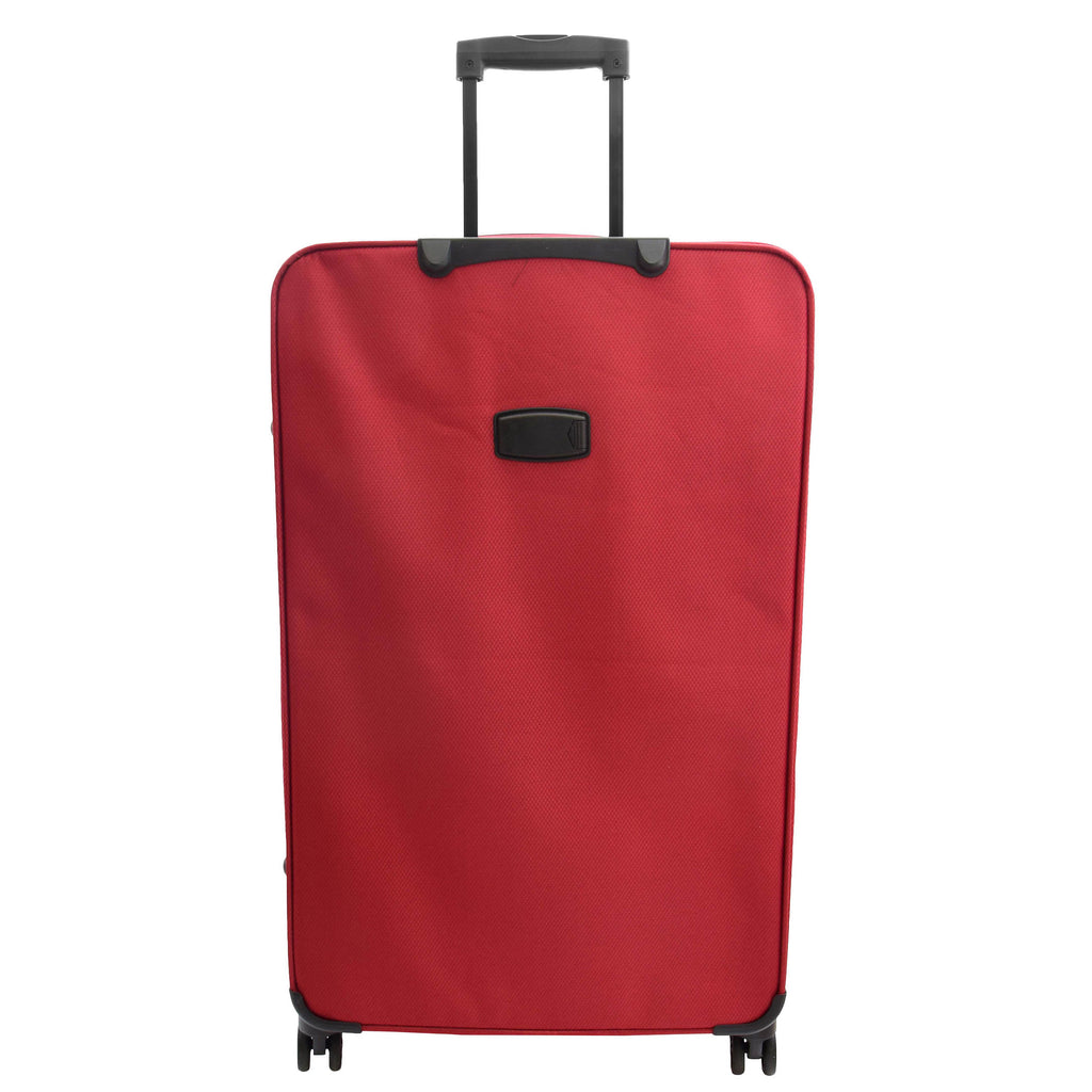 DR524 Expandable Lightweight Soft Luggage Suitcases With Four Wheels Red 6