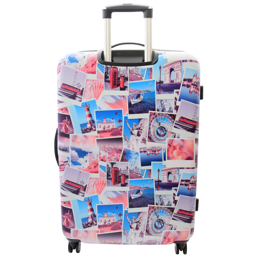 DR522 Hard Shell Luggage Suitcase With Four Wheels Post Card Print 5