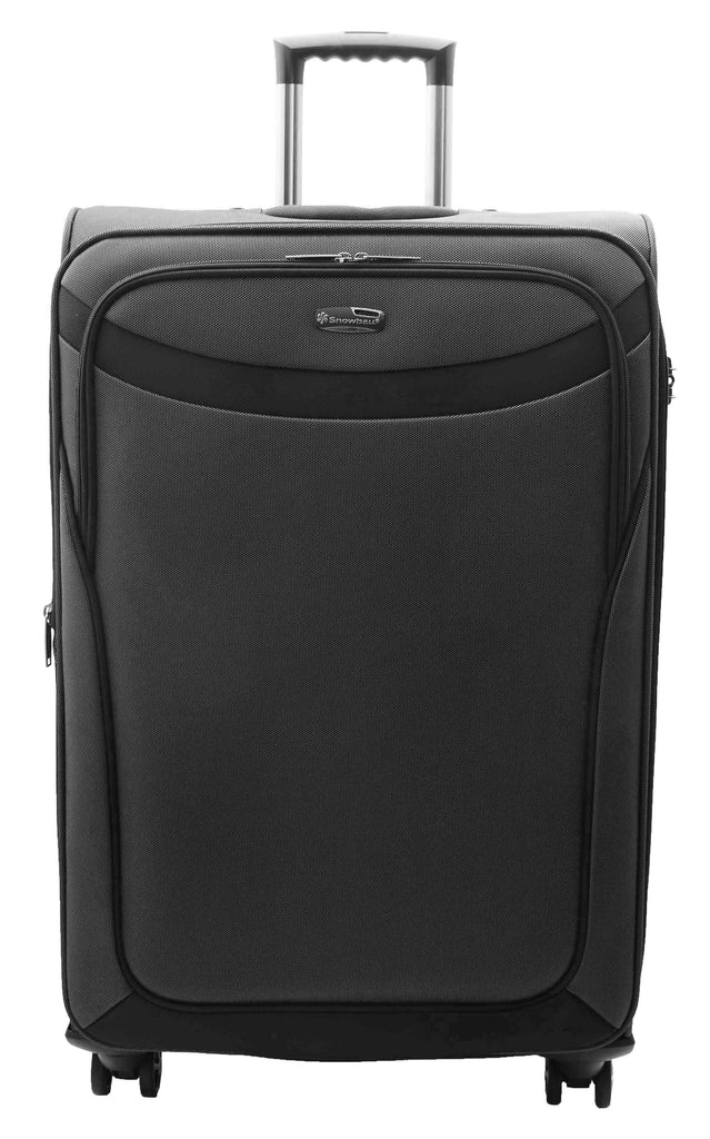 DR523 Soft Casing TSA Lock Suitcase Luggage Four Wheel Black 3