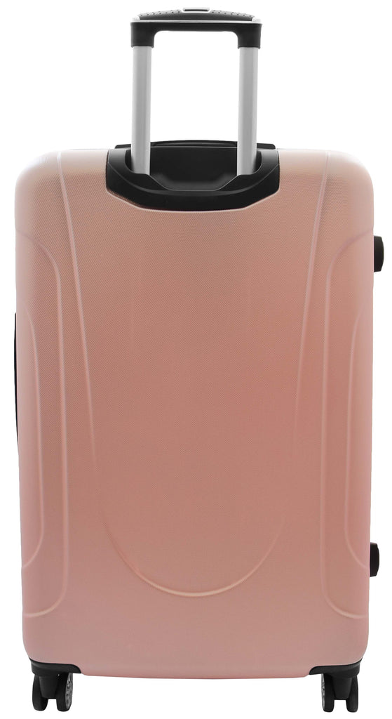 DR520 Digit Lock Hard Shell Luggage With Four Wheels Rose Gold 5