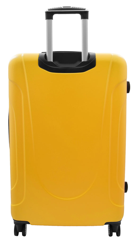 DR520 Digit Lock Hard Shell Expandable Luggage With Four Wheels Yellow 5