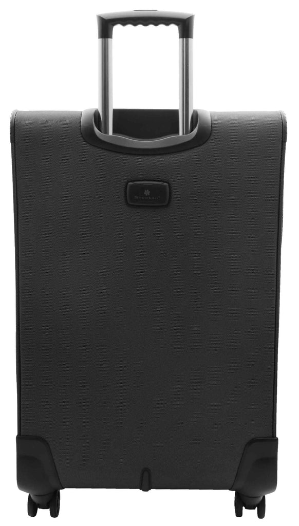 DR523 Soft Casing TSA Lock Suitcase Luggage Four Wheel Black 5