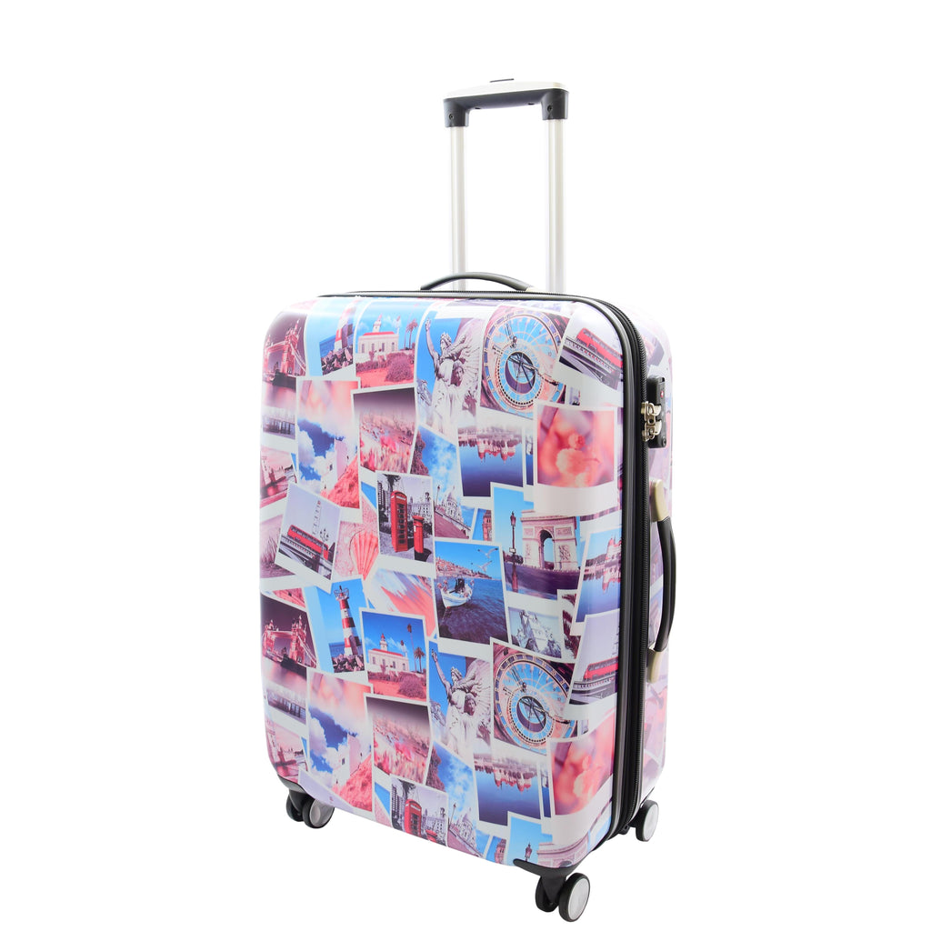 DR522 Hard Shell Luggage Suitcase With Four Wheels Post Card Print 7