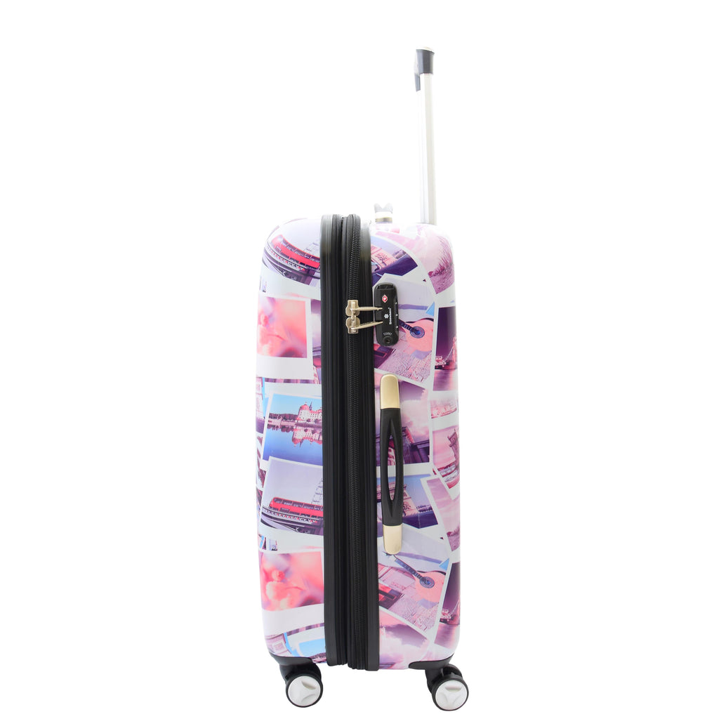 DR522 Hard Shell Luggage Suitcase With Four Wheels Post Card Print 9