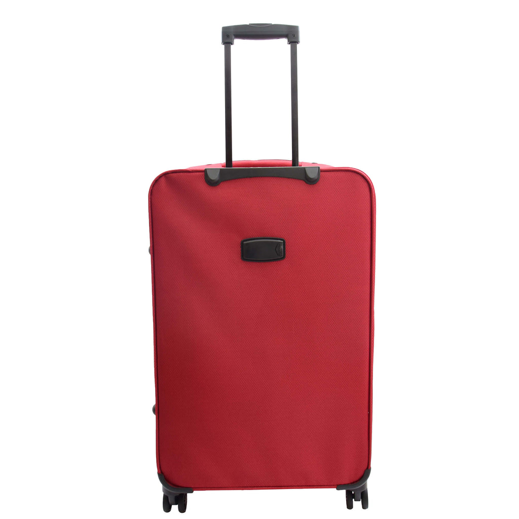 DR524 Expandable Lightweight Soft Luggage Suitcases With Four Wheels Red 11