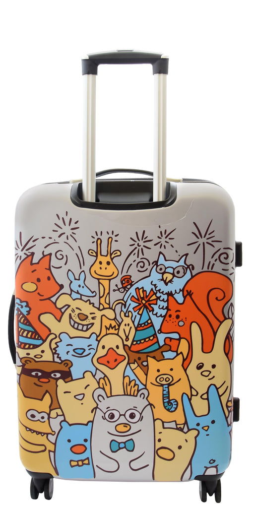 DR501 Four Wheel Suitcase Hard Shell Luggage Cartoon Print 2