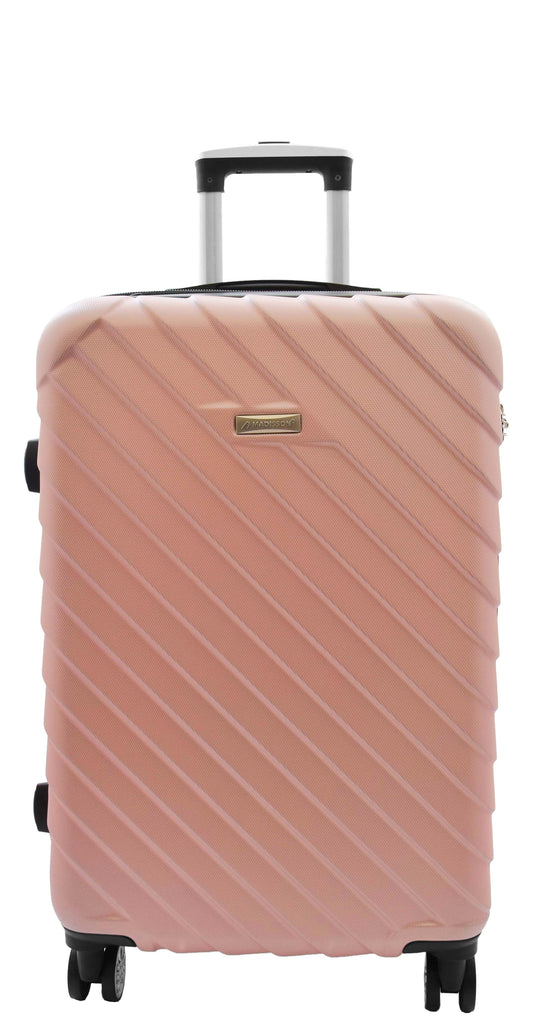 DR520 Digit Lock Hard Shell Luggage With Four Wheels Rose Gold 8