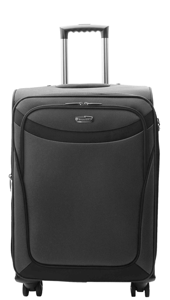 DR523 Soft Casing TSA Lock Suitcase Luggage Four Wheel Black 8