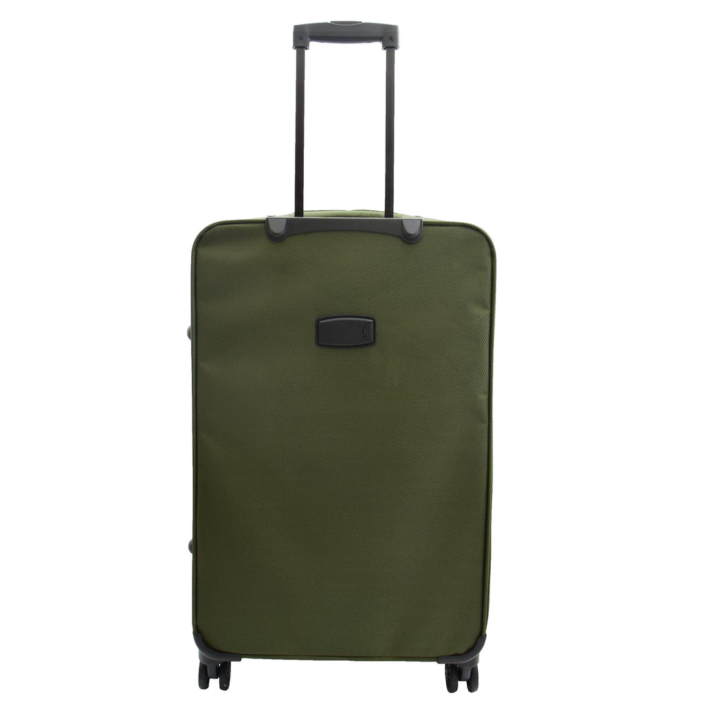 DR524 Expandable Lightweight Soft Luggage Suitcases With Four Wheels Green 9