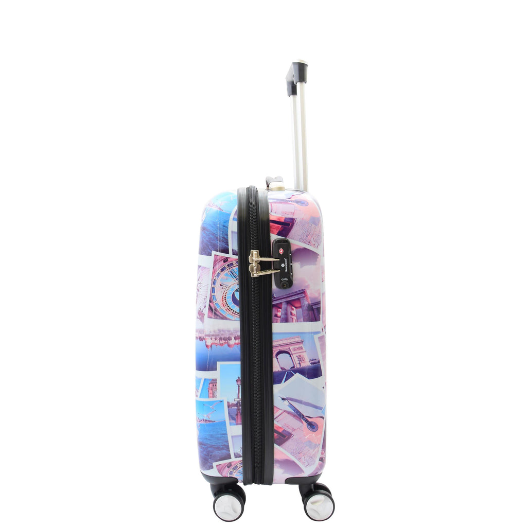 DR522 Hard Shell Luggage Suitcase With Four Wheels Post Card Print 13