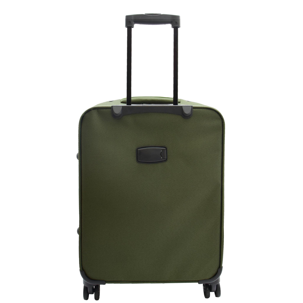 DR524 Expandable Lightweight Soft Luggage Suitcases With Four Wheels Green 13