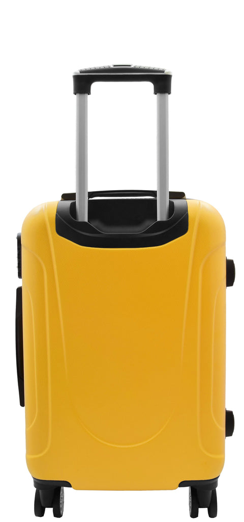 DR520 Digit Lock Hard Shell Expandable Luggage With Four Wheels Yellow 14