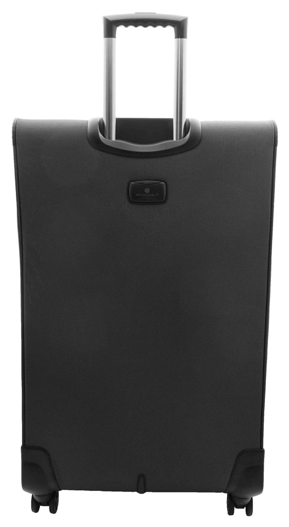 DR523 Soft Casing TSA Lock Suitcase Luggage Four Wheel Black 20