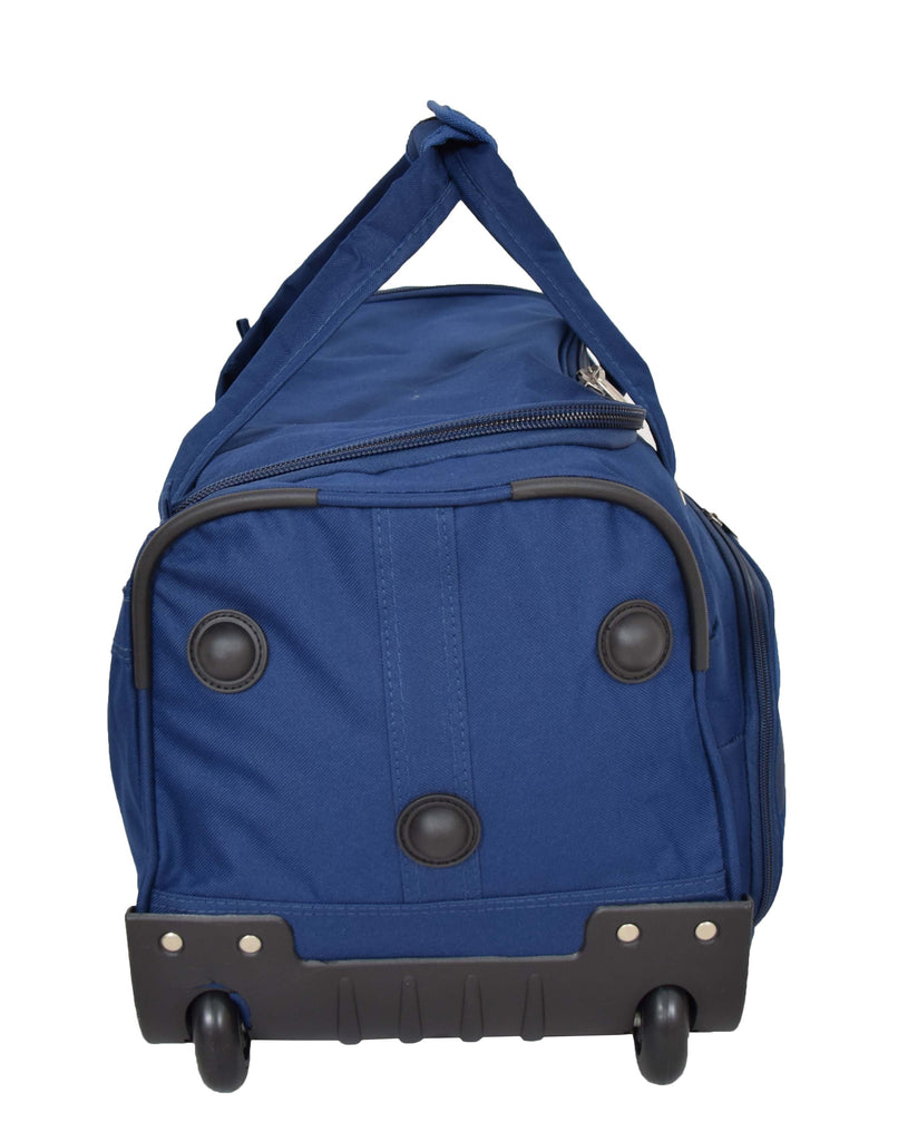 DR487 Lightweight Mid Size Holdall with Wheels Blue 4