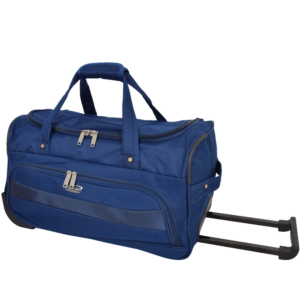 DR487 Lightweight Mid Size Holdall with Wheels Blue 1